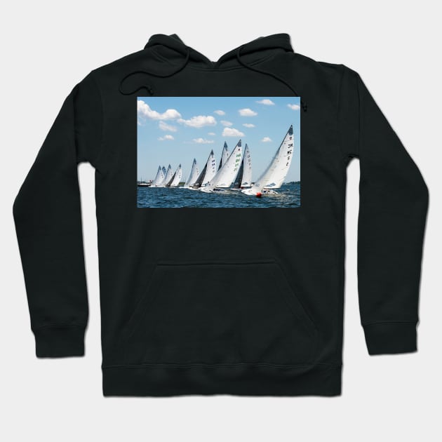 E-Scows at the Start Hoodie by fparisi753